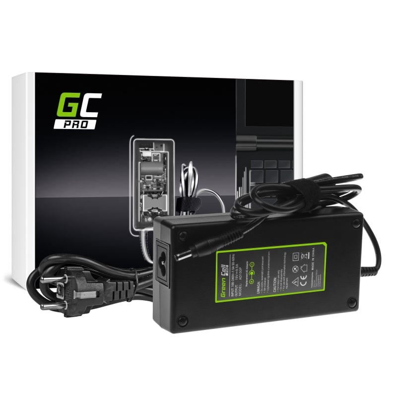 Alimentatore notebook green cell per msi 19v/9.5a/180w 5.5-2.5mm