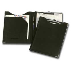 Portablocco in similpelle nero 24x31cm con tasca niji [247-n]