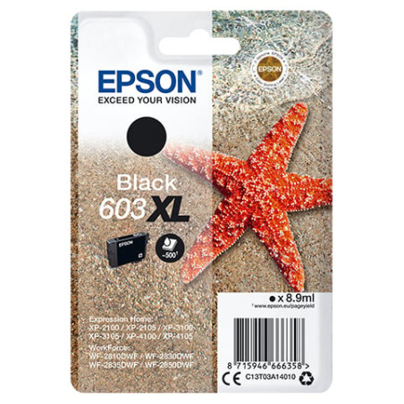 Cartuccia epson nero 603xl [c13t03a14010]