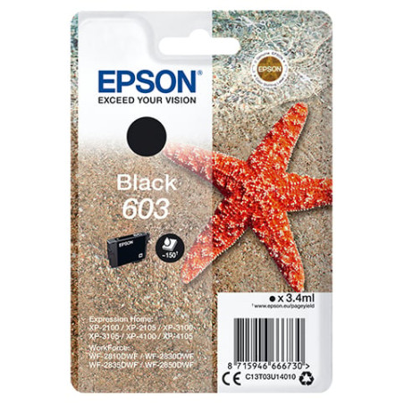 Cartuccia epson 603 3.4ml nero [c13t03u14010]