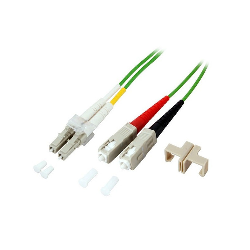 Cavo fibra ottica techly sc/lc 50/125 multimodale 20 m om5