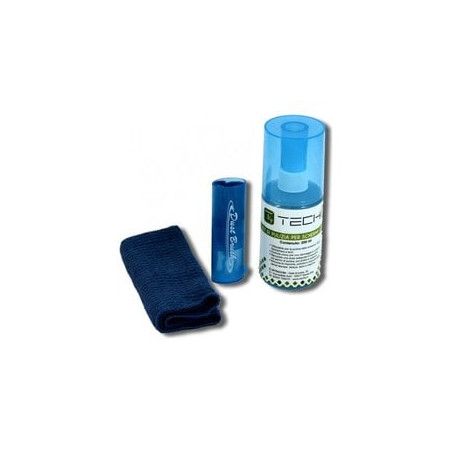 Kit di pulizia monitor techly 200ml con panno microfibra e pennello