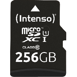 256gb scheda microsdxc intenso class 10 uhs-i premium [3423492]