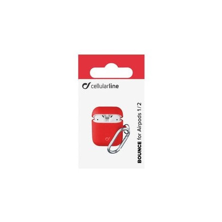 custodia cellular line bounce per airpods 1/2 rosso