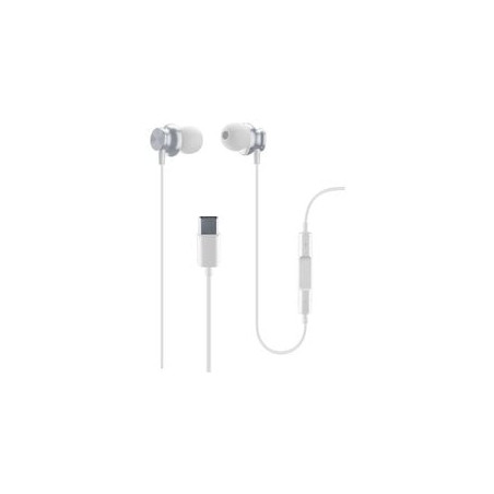 Auricolari cellular line in-ear tipo c bianco