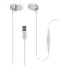 Auricolari cellular line in-ear tipo c bianco