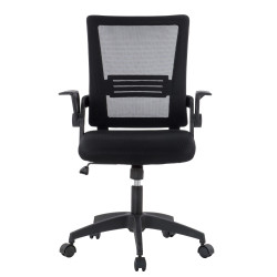 Sedia da ufficio techly con seduta imbottita e schienale in rete