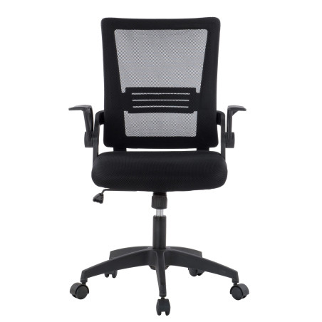 Sedia da ufficio techly con seduta imbottita e schienale in rete