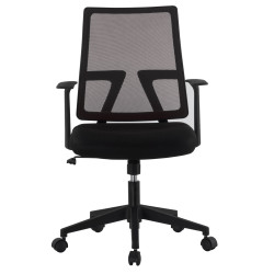 Sedia da ufficio techly con seduta imbottita e schienale in rete