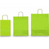 25 shoppers carta kraft 36x12x41cm twisted verde acido [073953]