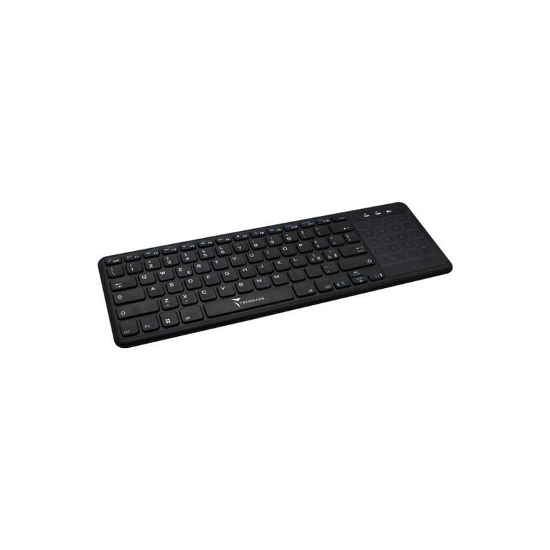 Tastiera wireless techmade tm-bk268t con touchpad nero [tm-bk268t]