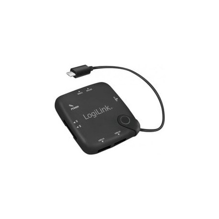 Hub multifunzione logilink on-the-go micro-usb e lettore