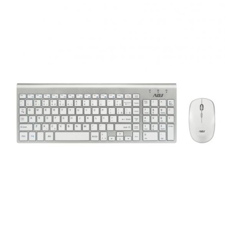 Kit tastiera e mouse adj wi-fi platinum sl