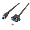 Cavo oem prolunga usb 3.0 superspeed b/b m/f da pannello 1,8m nero