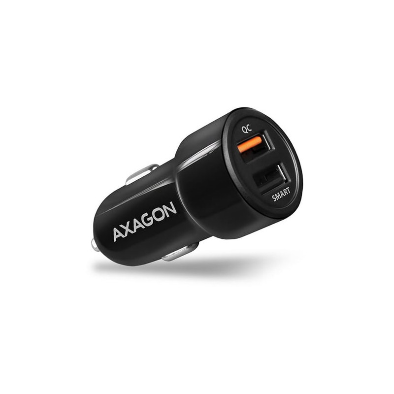 Alimentatore da auto axagon 5v 2.4a + qc3.0. 30w [pwc-qc5]