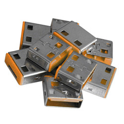 Blocca porte lindy kit di espansione usb a arancione [40463]