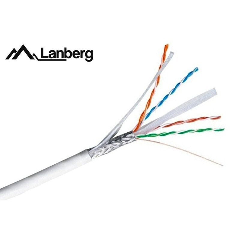 Cavo di rete in matassa lanberg sftp cu, cat. 6, 305m, grigio [lcs6-11cu-0305-s]