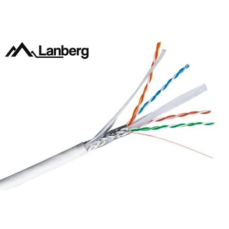 Cavo di rete in matassa lanberg sftp cu, cat. 6, 305m, grigio [lcs6-11cu-0305-s]