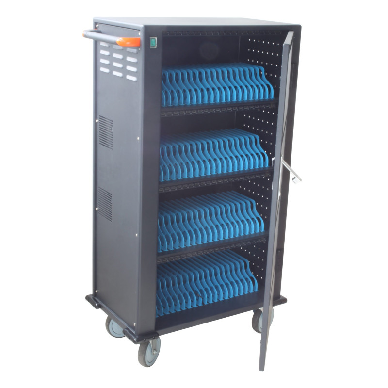 Carrello stazione di ricarica techly 80 usb notebook o smartphone