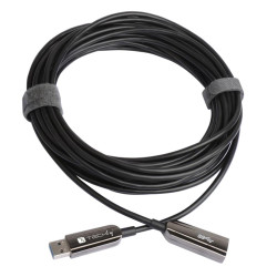 Cavo usb 3.0 superspeed aoc in fibra ottica usb a m/f 20m nero