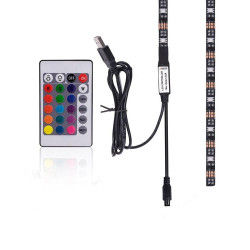 Striscia led techly 30 led rgb usb per retro-illuminazione tv