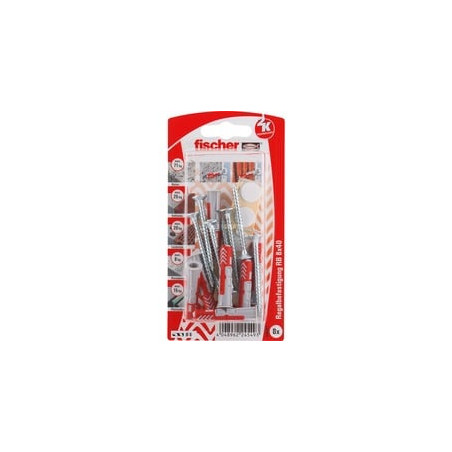 Tassello fischer duopower 8x40 rb k 8pz grigio chiaro/rosso [535957]