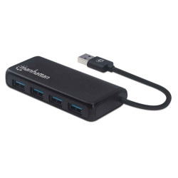 Hub usb manhattan 3.2 gen 1 a 4 porte