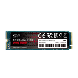 Ssd 2tb silicon power p34a80, m.2 pcie gen3 x4 nvme, 3400/3000 mb/s