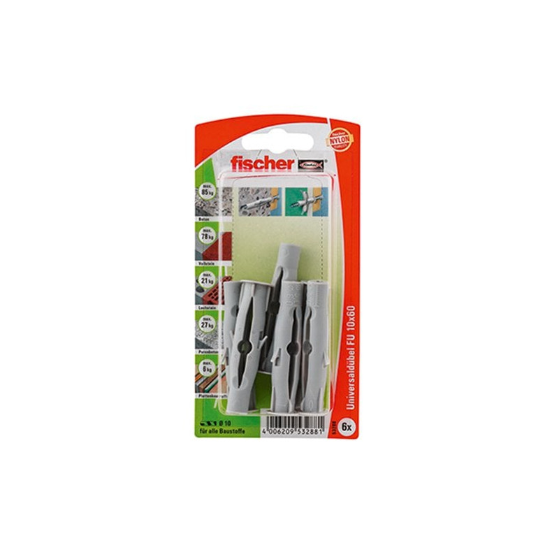 tasselli universali fischer fu 10x60 k 6 [53288]