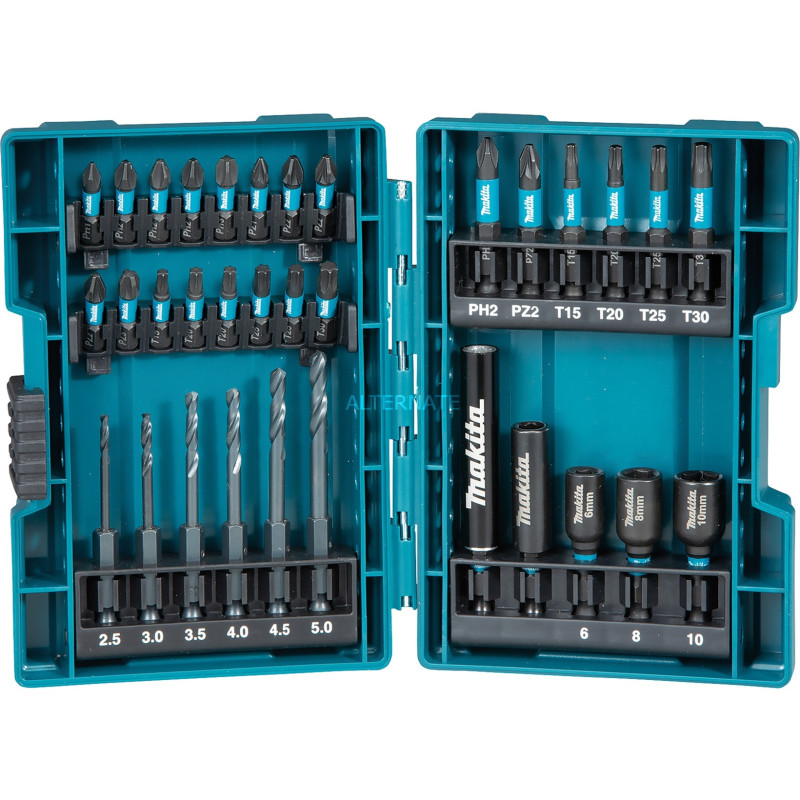 Kit punte e inserti makita, 33 pezzi [b-66896]