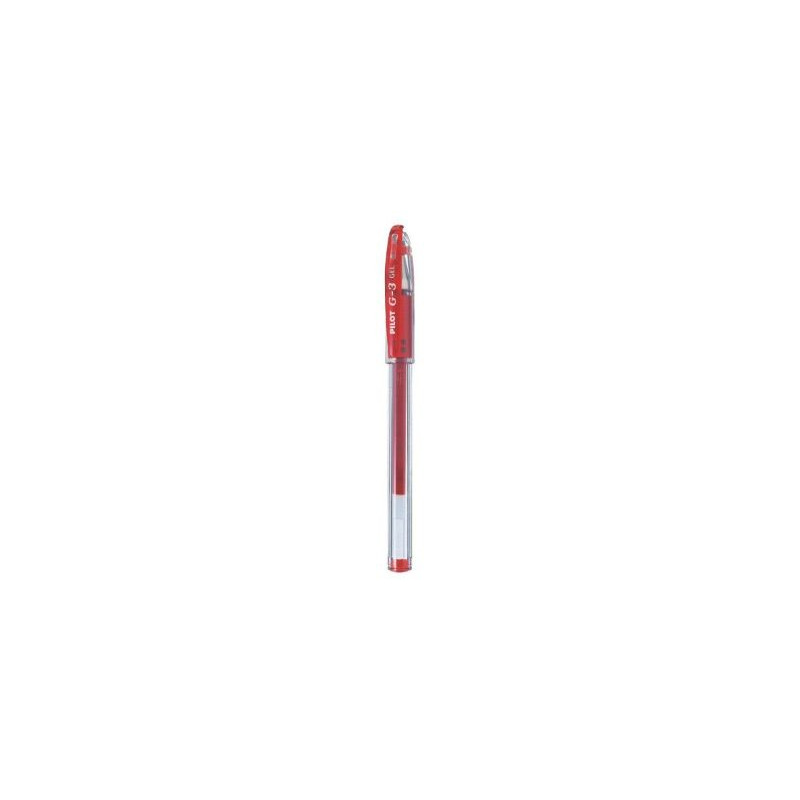 Penna sfera g-3 gel rosso 0.7mm pilot pz: 12 [001492]