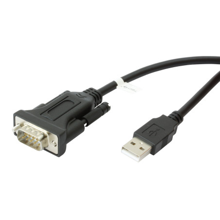 Adattatore techly da usb 2.0 a seriale nero