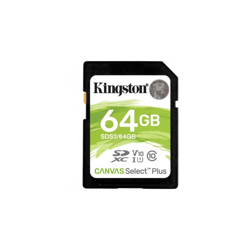 64gb scheda sdxc kingston canvas select + uhs-i u3 [sds2/64gb]