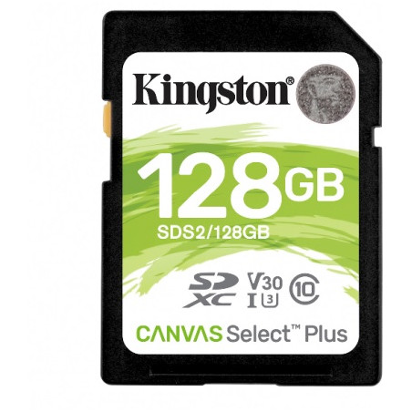 128gb scheda sd kingston canvas select plus [sds2/128gb]