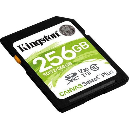 256gb scheda sdxc kingston canvas select plus uhs-i class 10