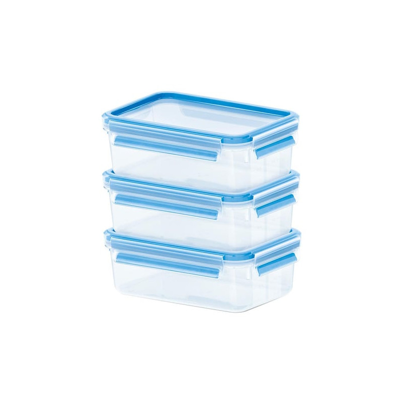 Contenitore salvafreschezza emsa food clip trasparente /azzurro set
