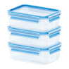 Contenitore salvafreschezza emsa food clip trasparente /azzurro set