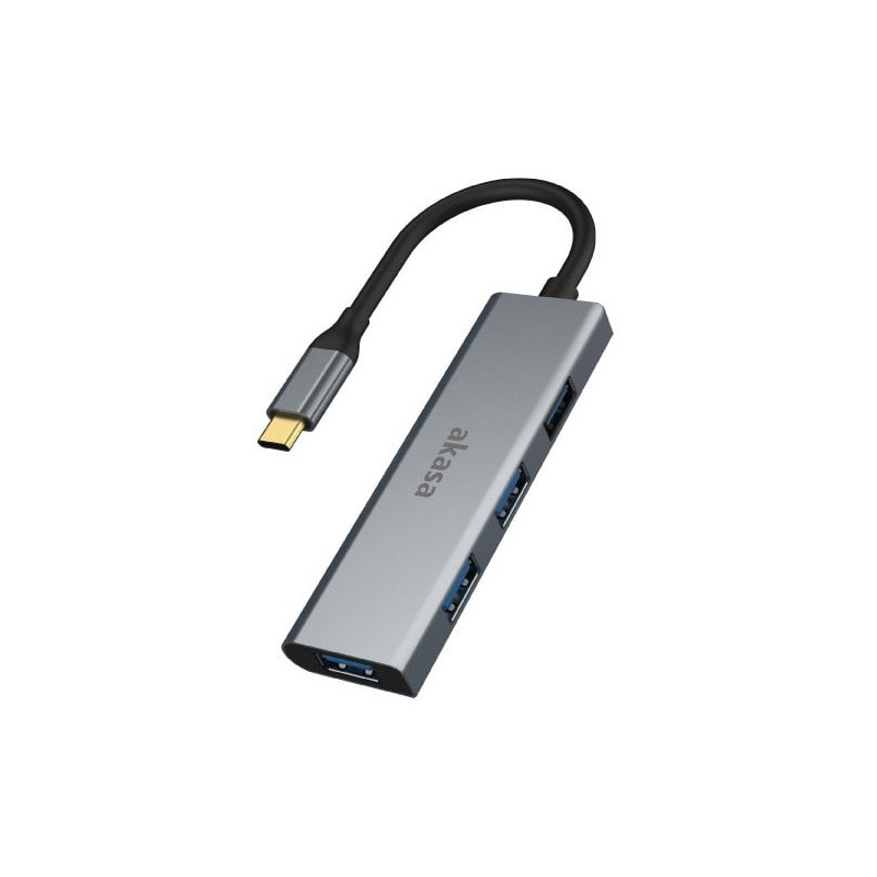 Hub di interfaccia akasa ak-cbca25-18bk usb 3.0 type-c