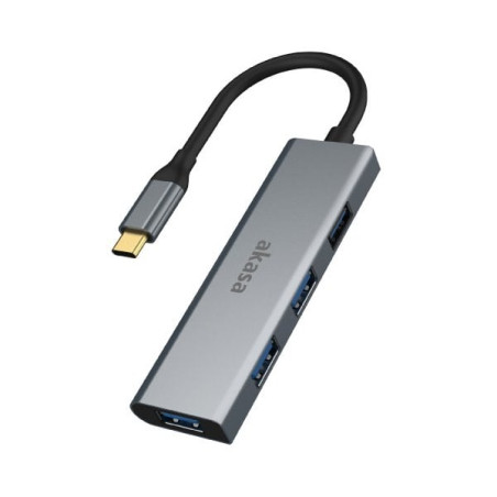 Hub di interfaccia akasa ak-cbca25-18bk usb 3.0 type-c