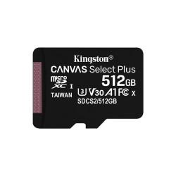 512gb scheda microsdxc kingston canvas select plus 100r a1 c10 card