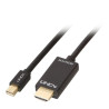 Cavo lindy 36927 mini displayport a hdmi 4k30, 2m nero