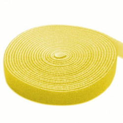 Rotolo di velcro techly lunghezza 4m larghezza 16mm giallo