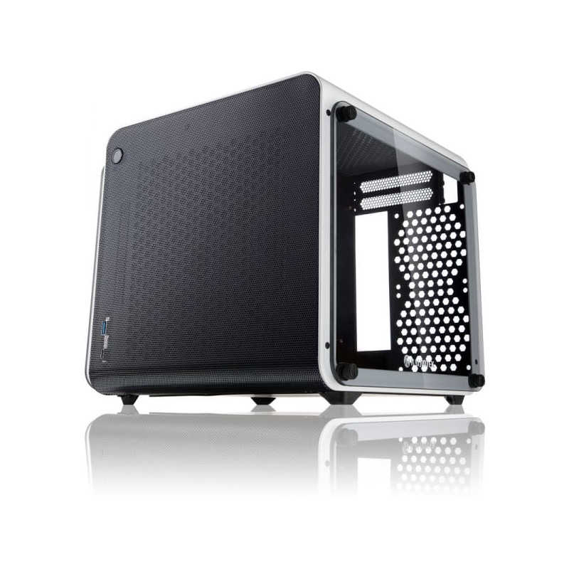 Case raijintek metis evo tg mini-itx, tempered glass - bianco