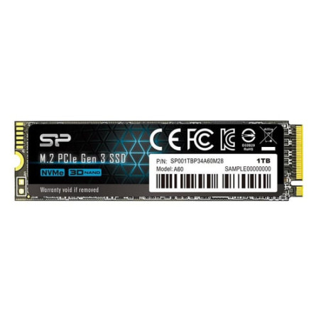 Ssd 1tb silicon power ssd p34a60, m.2 pcie gen3 x4 nvme, 2200/1600
