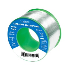 Stagno in rotolo per saldatura senza piombo rame Ø 1 mm 100g