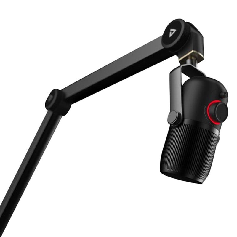 Supporto per microfono, braccio usb nero