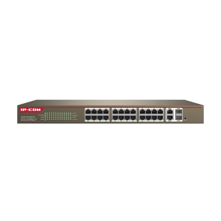 Switch 24 porte 10/100 con 2 porte gigabit/sfp combo con supporto