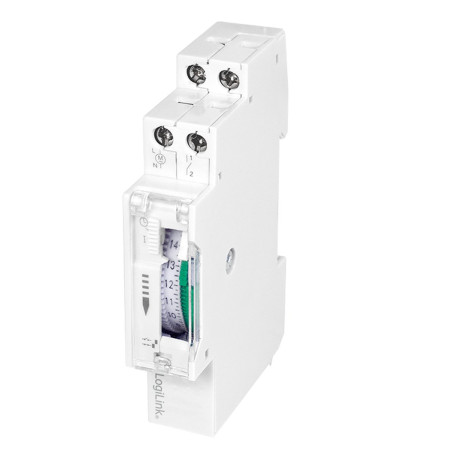 Timer meccanico logilink per montaggio su guida din