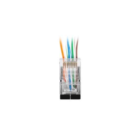 Cavo di collegamento lanberg plug rj-45 cat.5e (100 pezzi) [pls-5000ez]