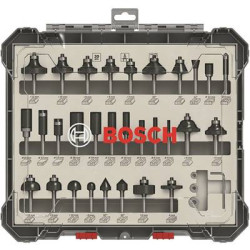 Bosch 30 pz set 6mm fresa a segnali misti manico bosch accessories